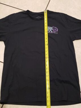 Hellcat Men's Black Short-Sleeve Crew Neck T-Shirt with Purple Chest Logo
